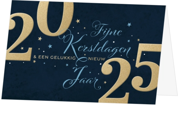 Mix & Match Kerstkaart - Typografie 2025