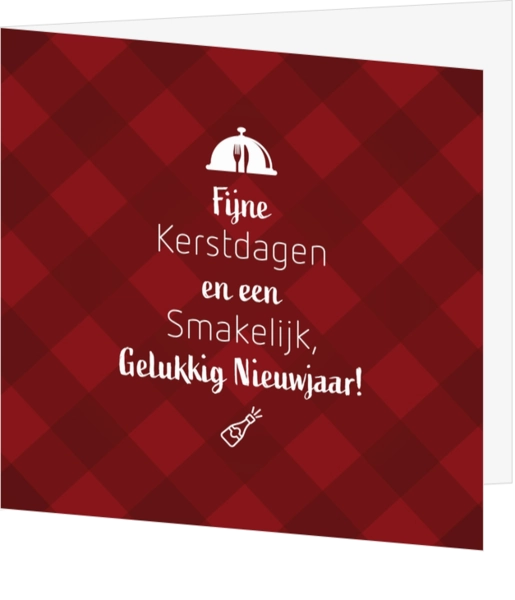 Kerstkaart - Smakelijke feestdagen!