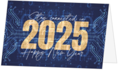 Kerstkaart - Stay connected in 2025