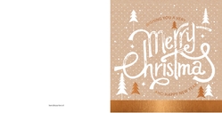 Kerstkaart - Merry Christmas typografie