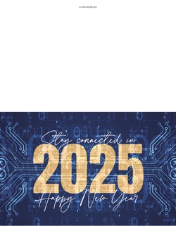 Kerstkaart - Stay connected in 2025