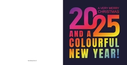 Kerstkaart - Colourful New Year 2025